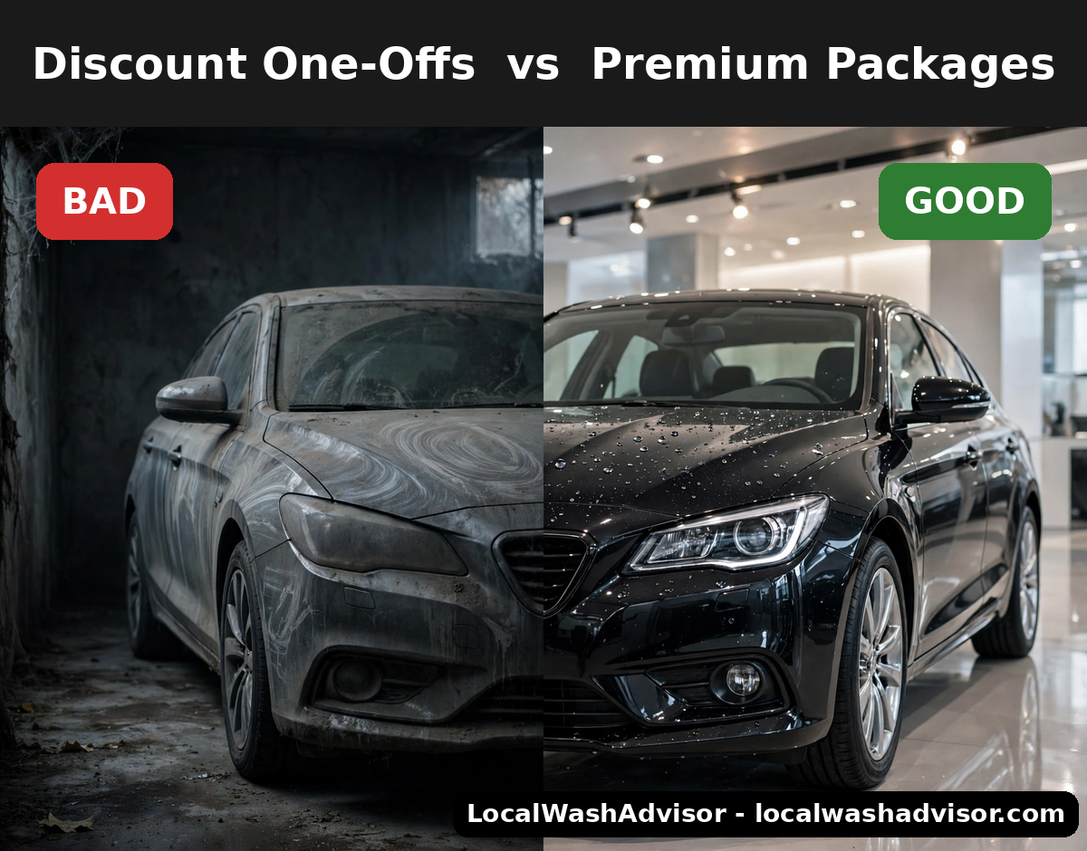 Discount one-offs versus premium packages