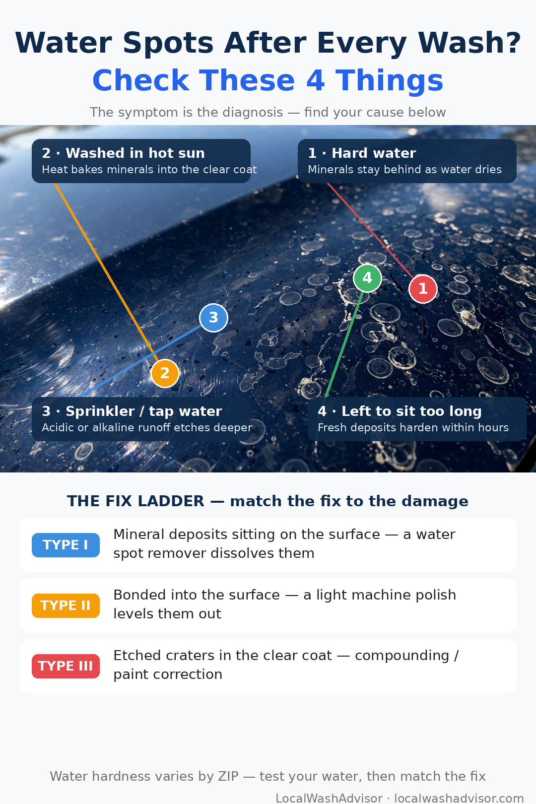 Water Hardness and Mineral Spots: What Water Spots Really Are